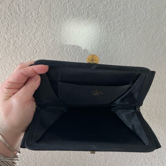 Vintage Jeweled Black Clutch - Picture 4 of 7